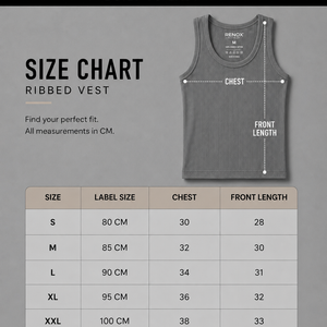 Renox Gray Ribed vest Packof 3 100% cotton