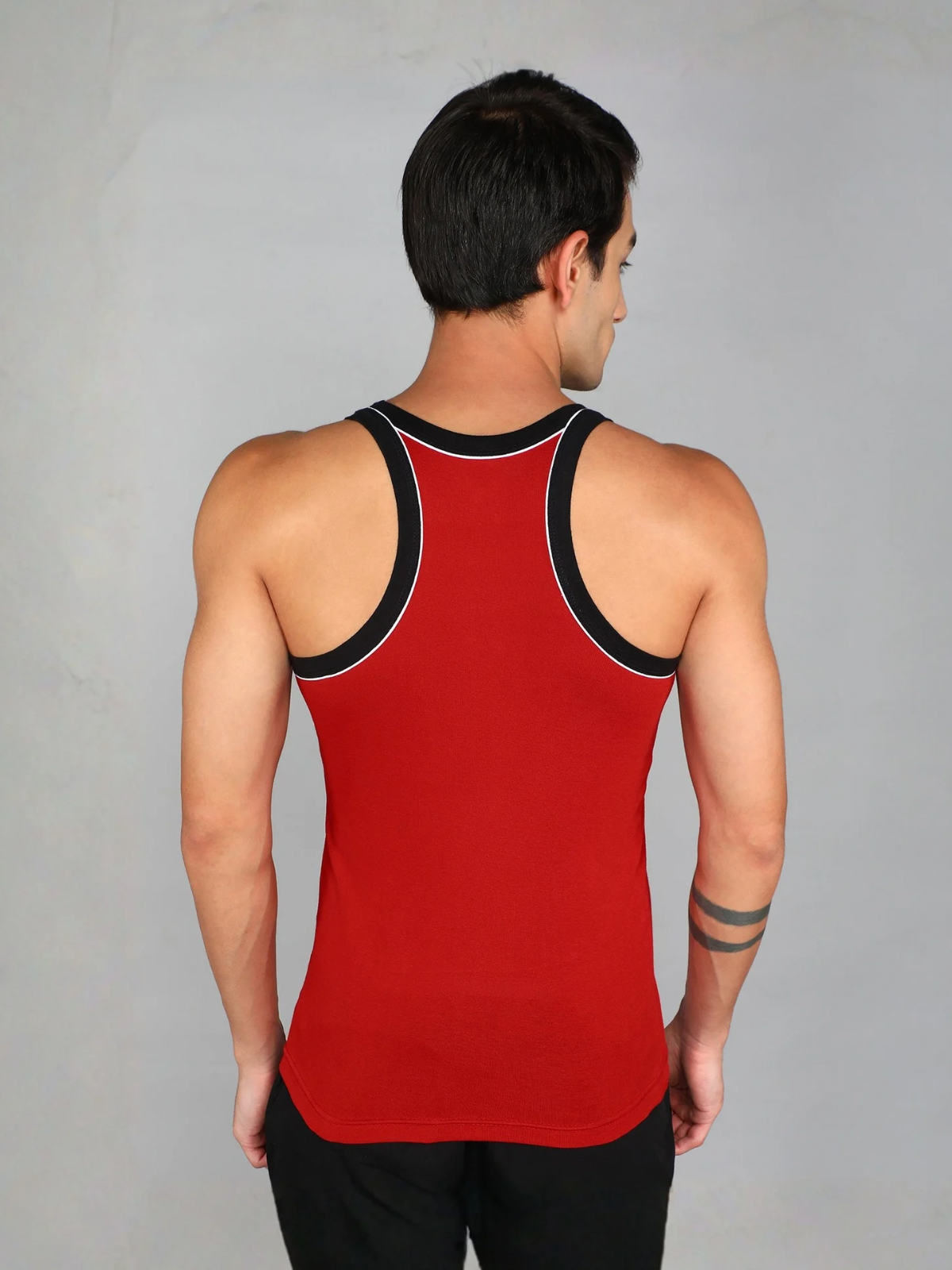Renox mens Gym vest (Piping)