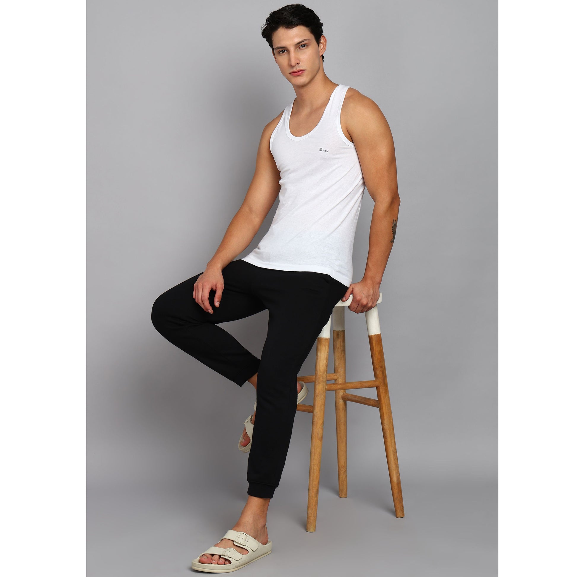 Renox Men's Vest Pack of 5 100% cotton