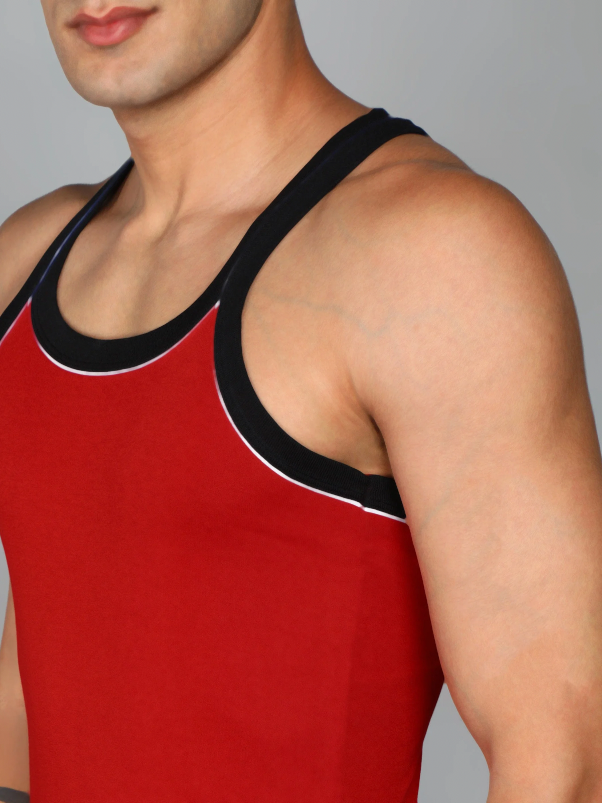 Renox mens Gym vest (Piping)