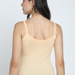 Women’s Beige Cotton Camisole Top