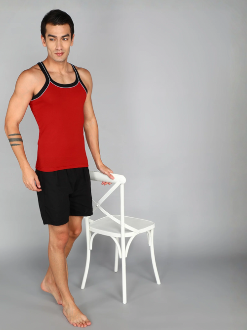 Renox mens Gym vest (Piping)
