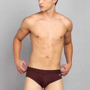 Men’s Maroon Comfort Cotton Briefs
