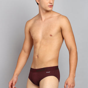 Men’s Maroon Comfort Cotton Briefs
