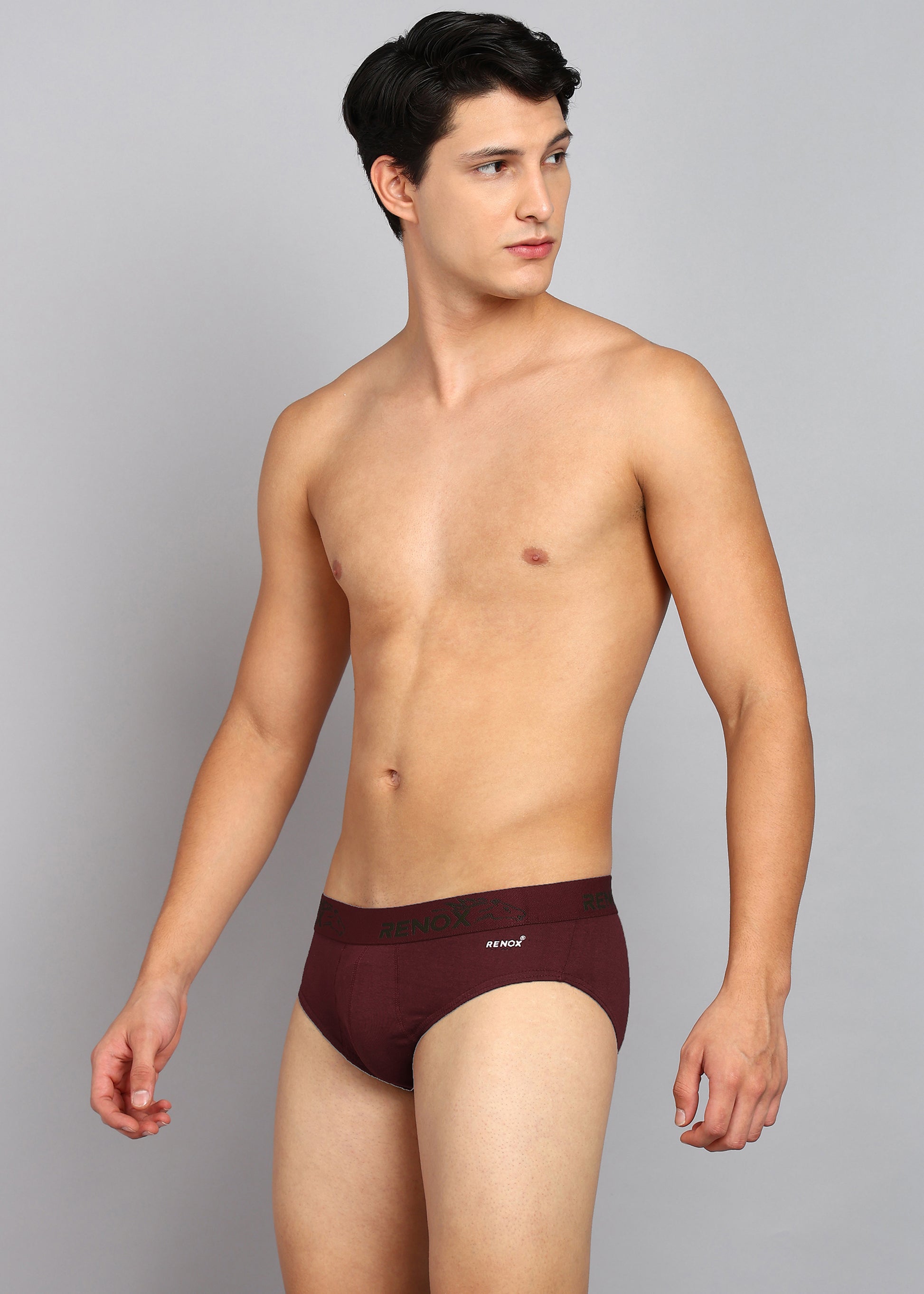 Men’s Maroon Comfort Cotton Briefs