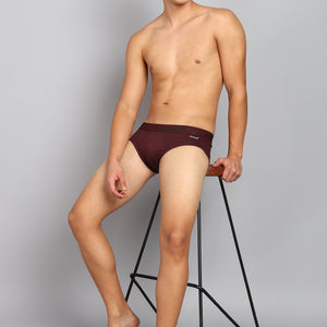 Men’s Maroon Comfort Cotton Briefs