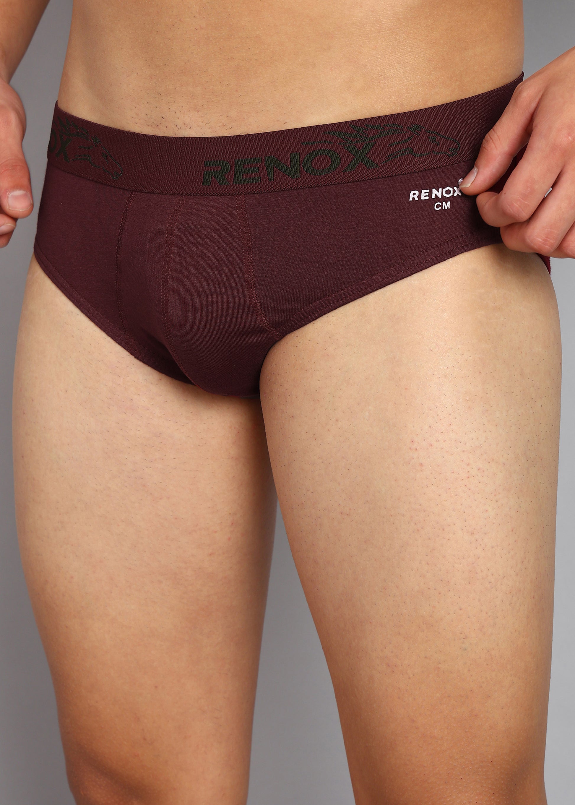 Men’s Maroon Comfort Cotton Briefs