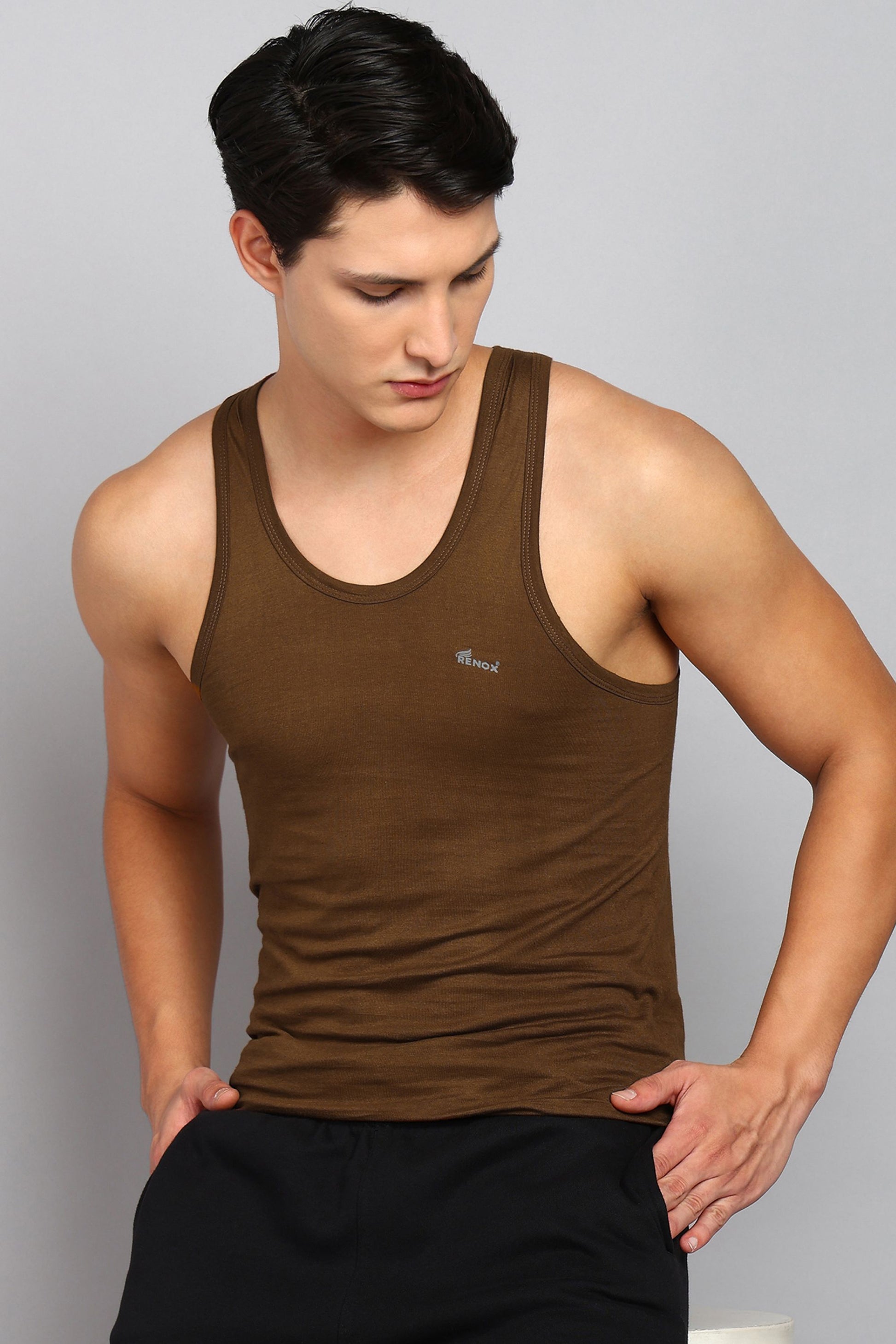 Renox Colour Vest Pack of 5 100% Cotton