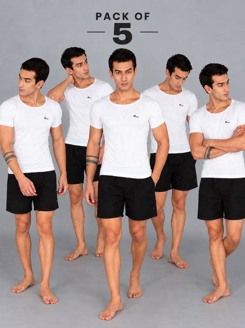 Sleeved White Vest RNS (pack of 5)