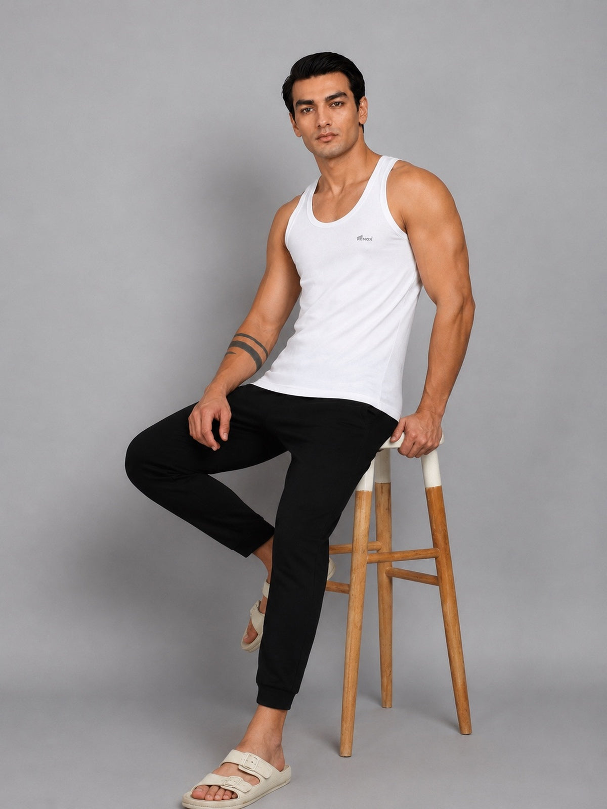 Renox Men's Vest Pack of 5 100% cotton