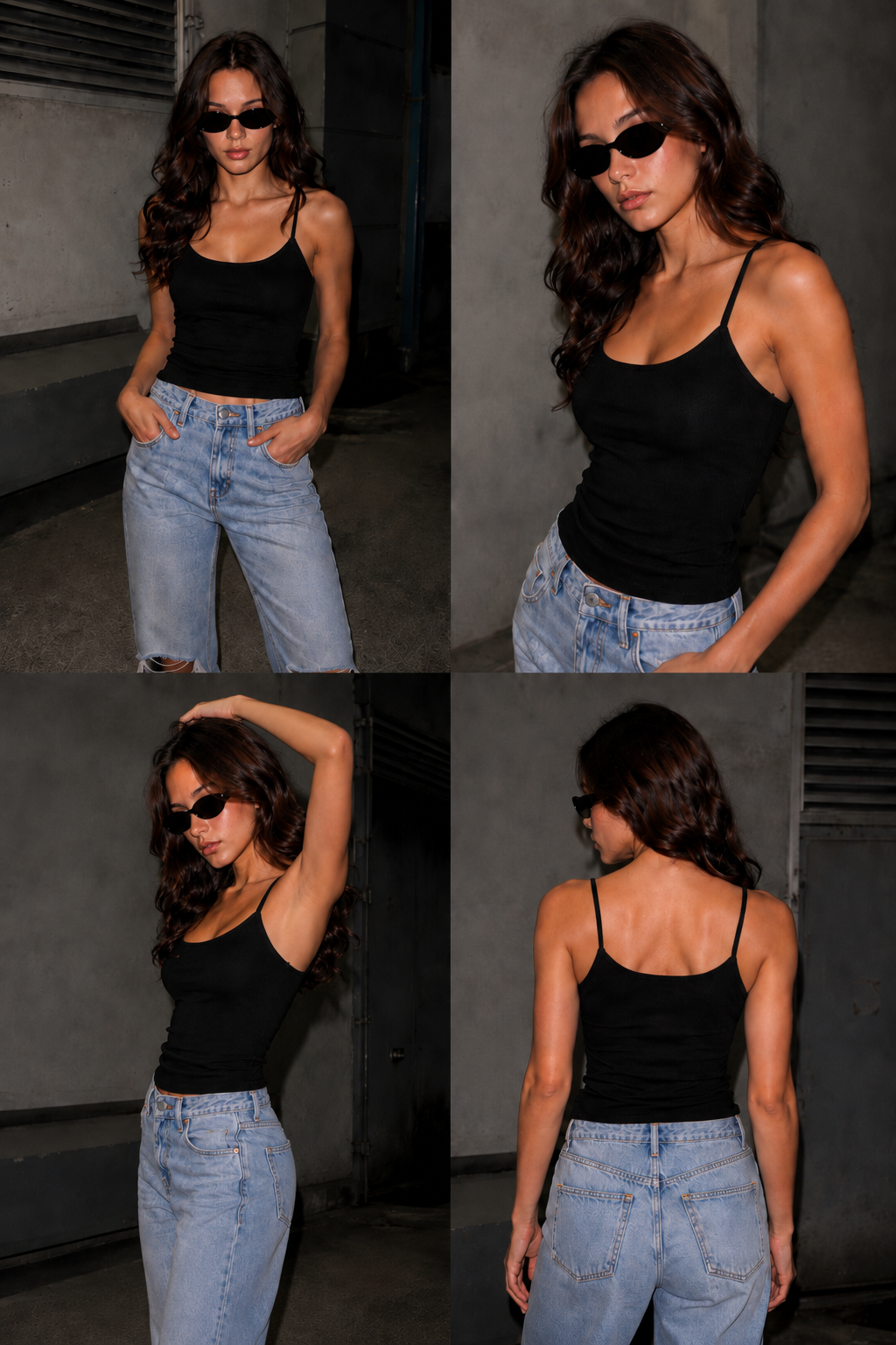 Women’s Mix camisole spaghetti straps (pack of 4)
