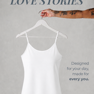 Women’s White camisole spaghetti straps (pack of 4)