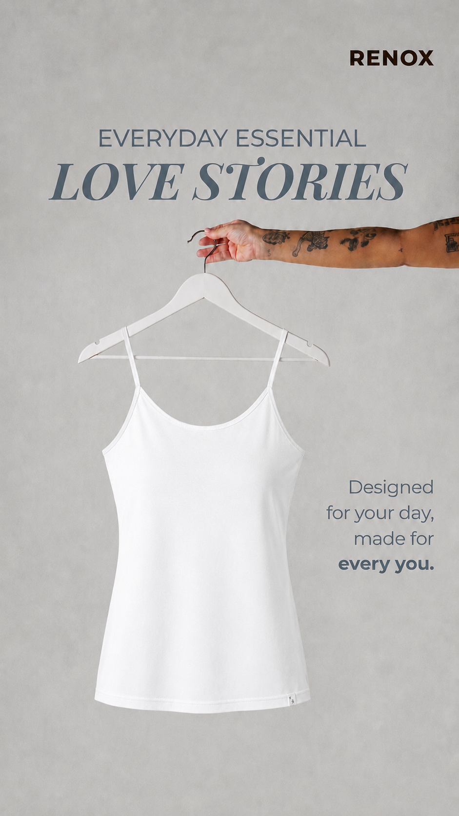 Women’s White camisole spaghetti straps (pack of 4)