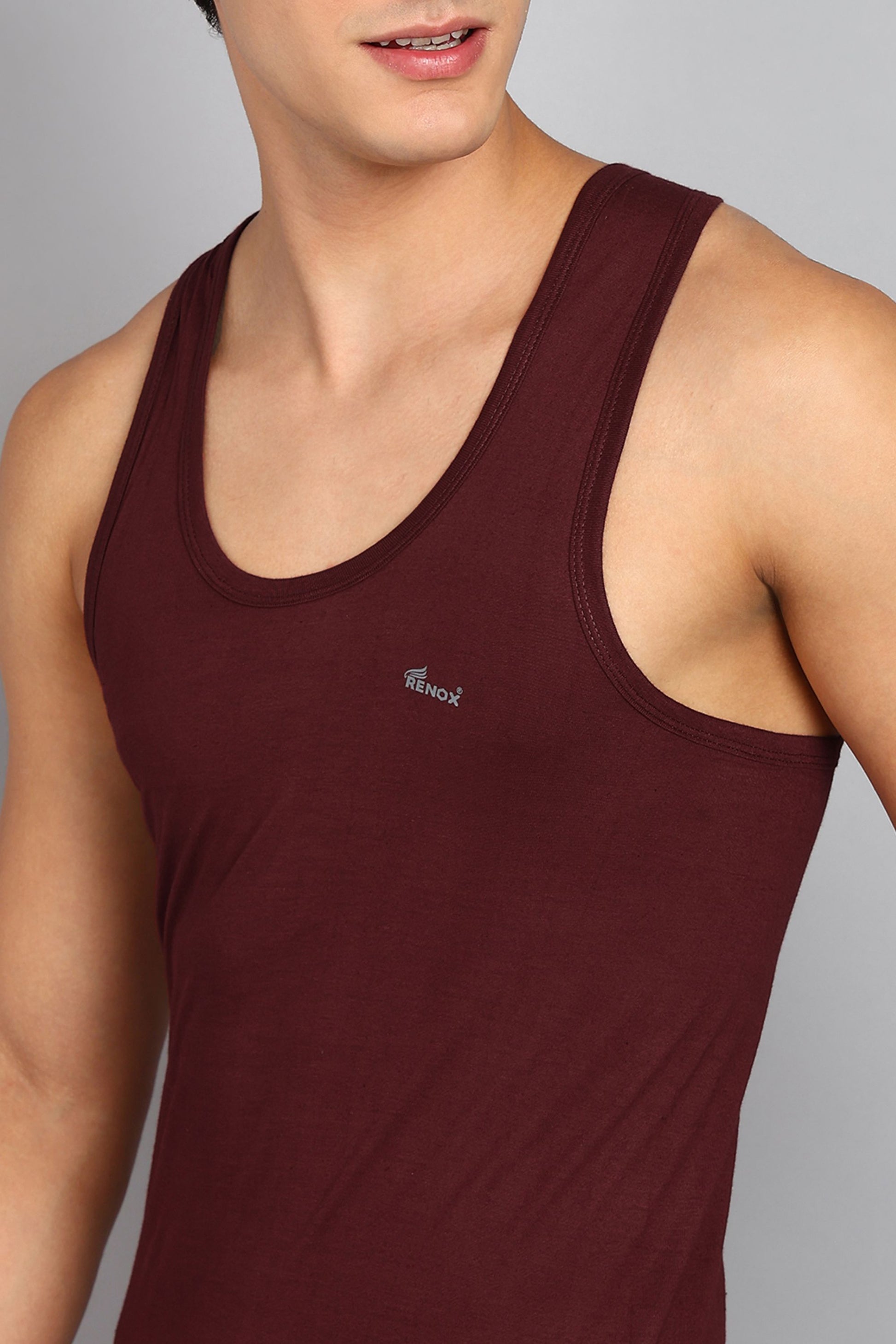 Renox Colour Vest Pack of 5 100% Cotton