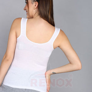 Renox Lace Camisole Pack of 4 (2 Black & 2 white) 100% cotton