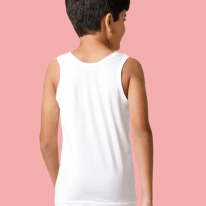 Boys White Vest (Pack of 2)