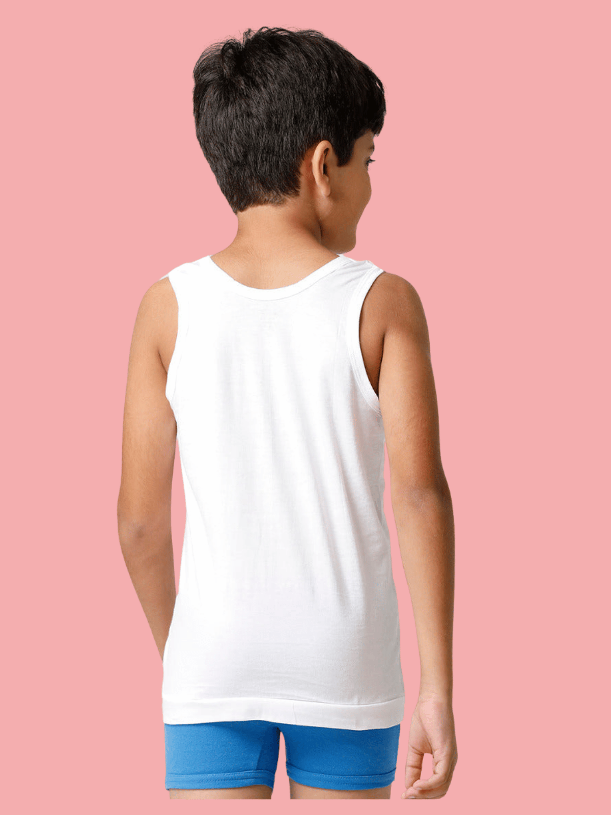 Boys White Vest (Pack of 2)