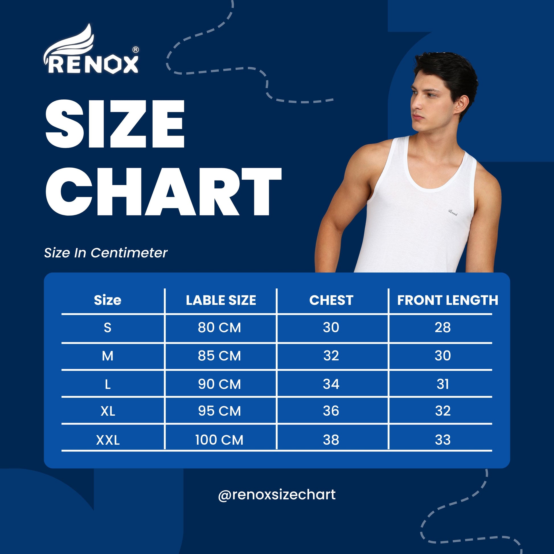 Renox Men's Vest Pack of 5 100% cotton