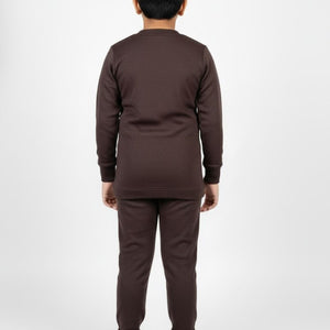 Kids Brown Thermal Winter Set