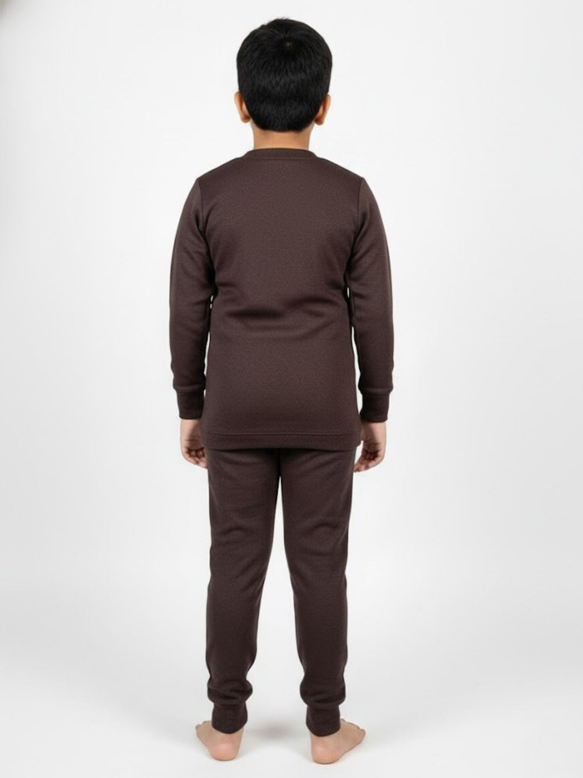 Kids Brown Thermal Winter Set