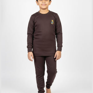 Kids Brown Thermal Winter Set