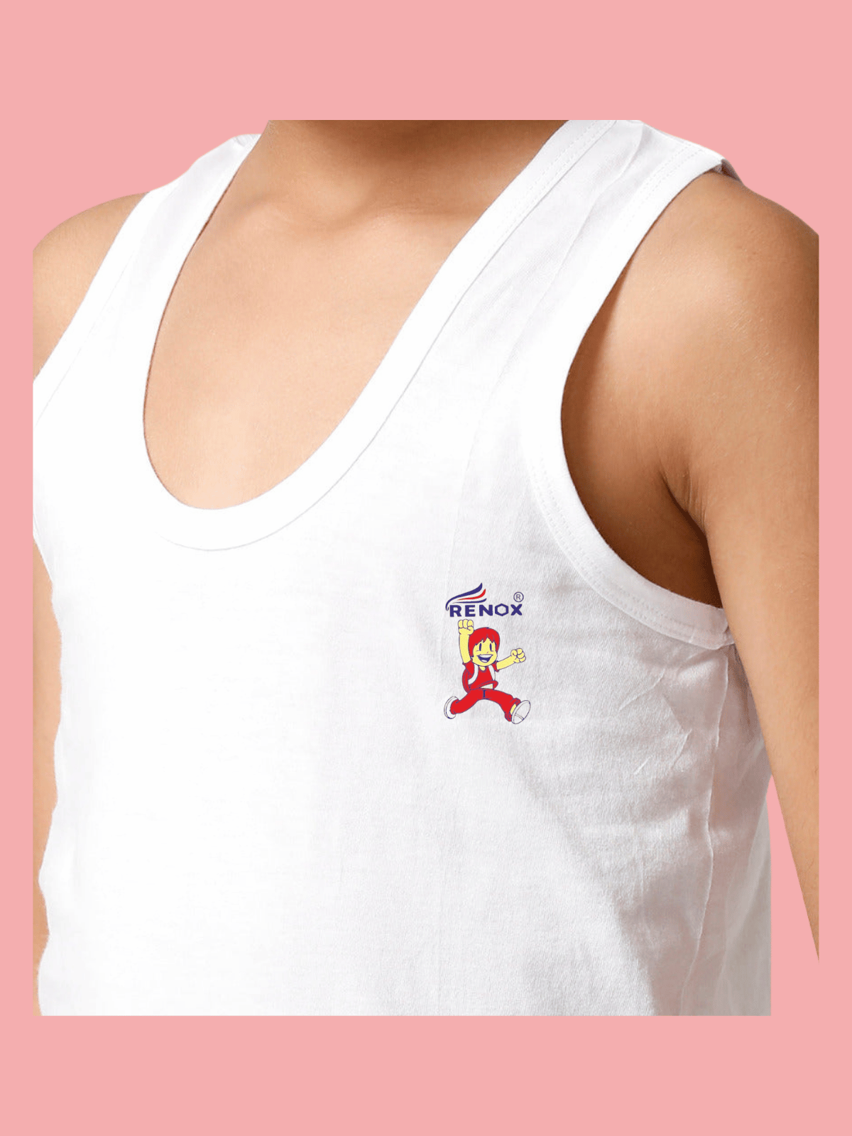 Boys White Vest (Pack of 2)