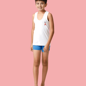 Boys White Vest (Pack of 2)