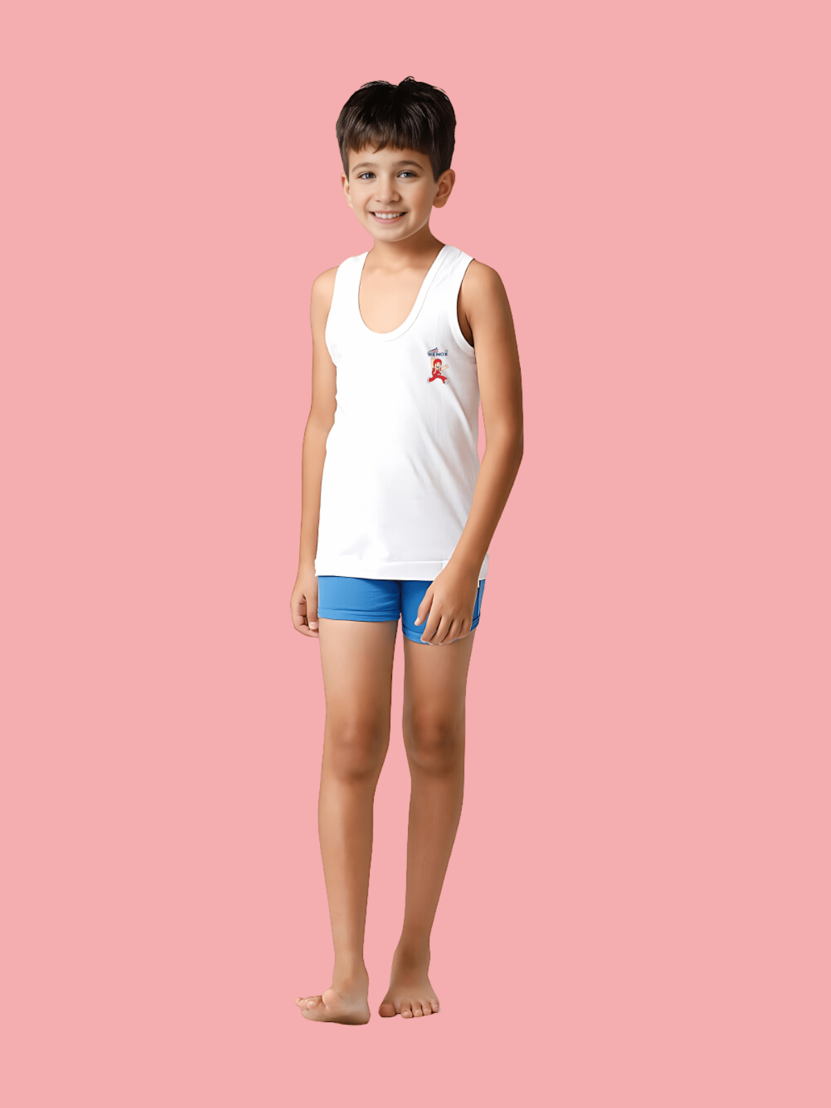 Boys White Vest (Pack of 2)