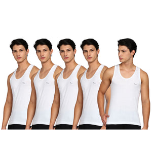 Renox Men's Vest Pack of 5 100% cotton
