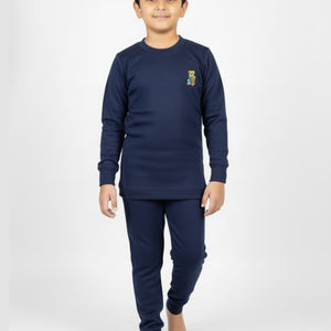 Kids Navy Blue Thermal Set