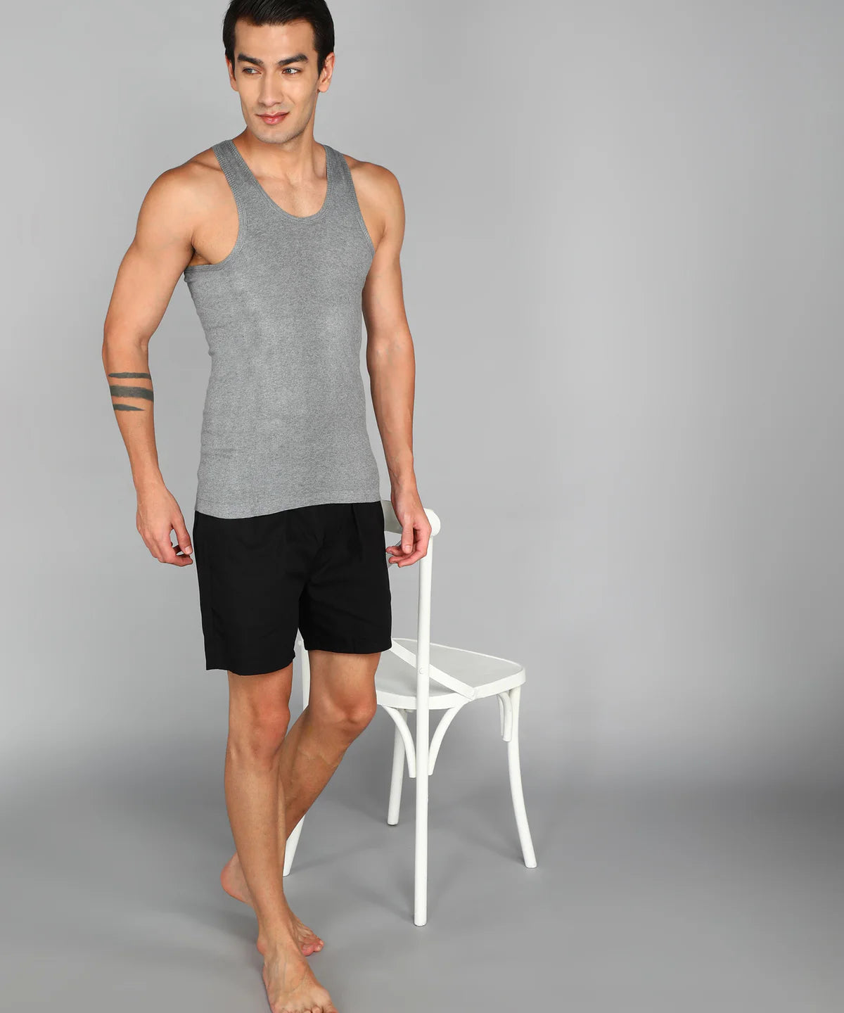 renox-mens-grey-ribbed-cotton-vest-lifestylestraight